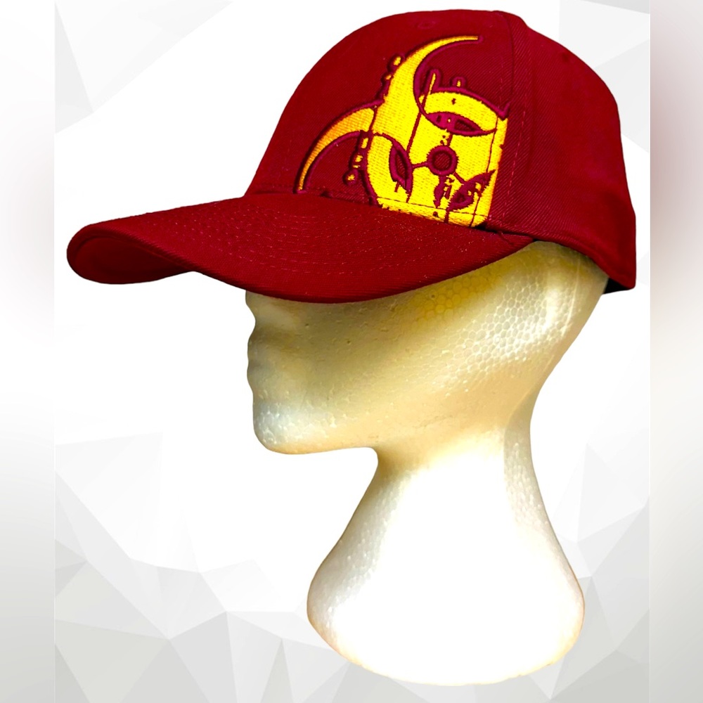 Mutant Red Baseball Cap with Yellow Graphic - Men’s Size Small / Medium